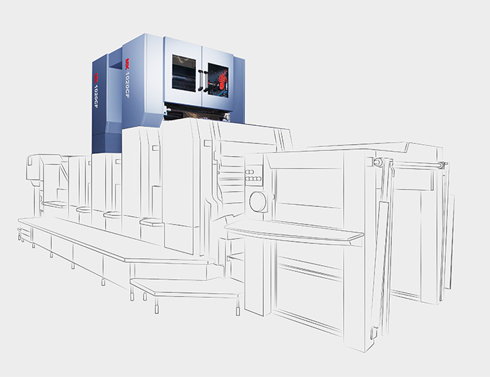 MK 1020CF 冷燙單元
技術描述：冷燙印技術
在膠印機上加裝冷燙單元，完成先燙后印或先印后燙，擺桿跳步能有效節(jié)約電化鋁。